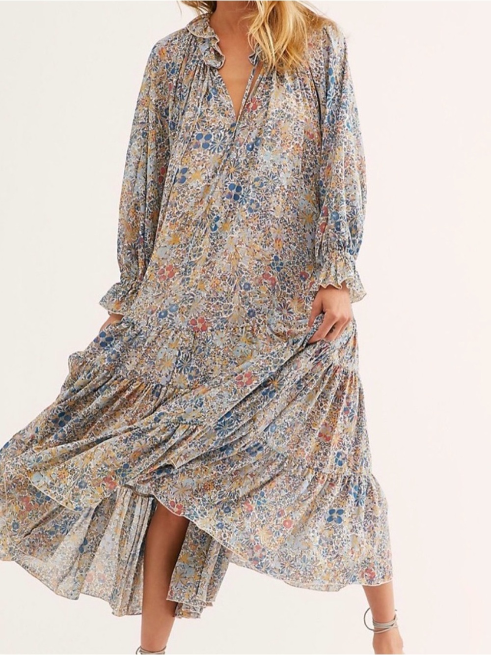Free People Feeling Groovy Maxi Dress size XL